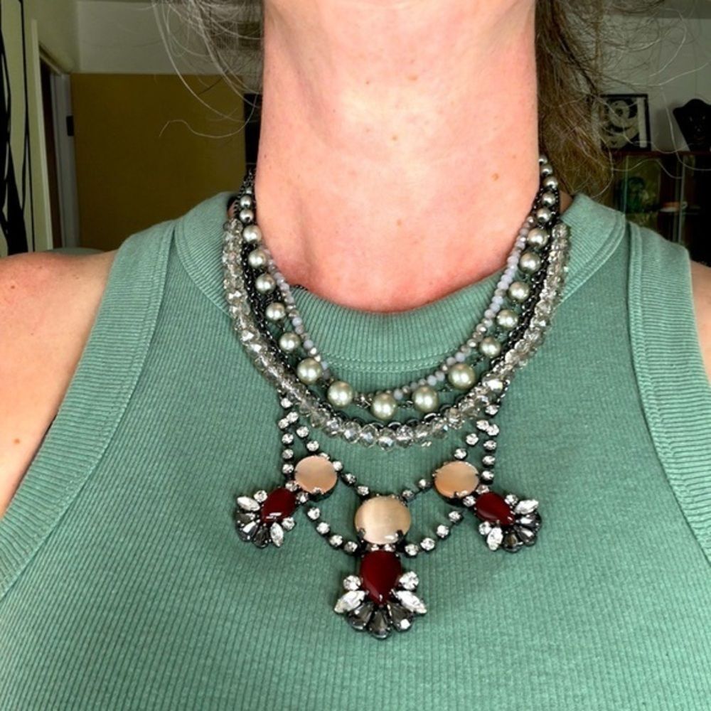 And Taylor Loft, multi strand statement, necklace